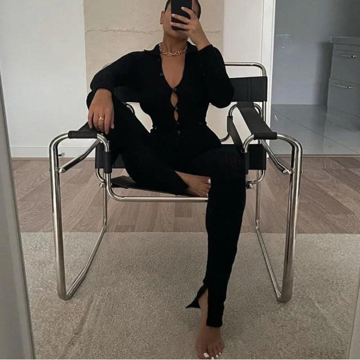 Angelina Knitted Trouser Set