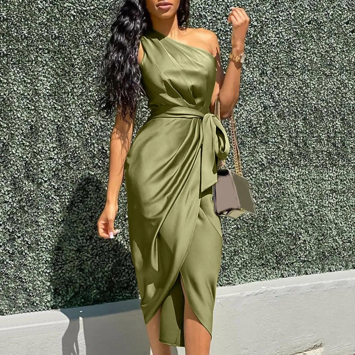 Lucy One Shoulder Midi Dress