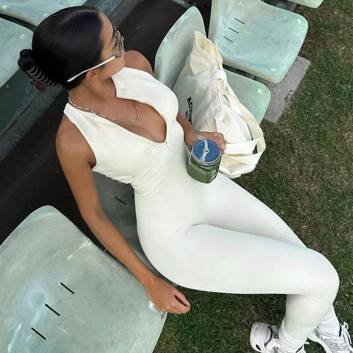 Teresa Sleeveless Zip-up Jumpsuit