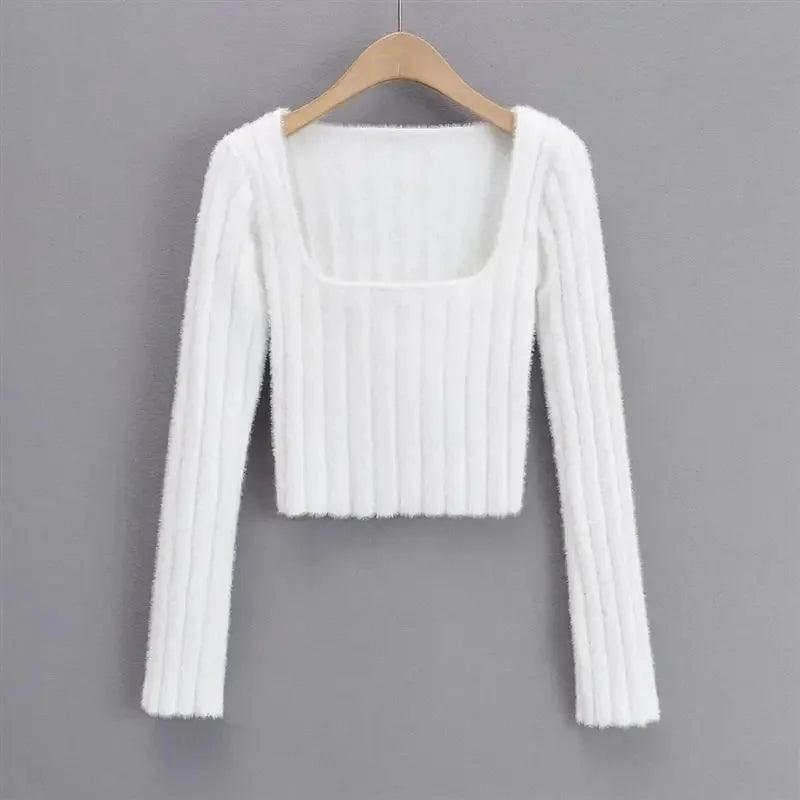 Estella Square Neck Knitted Top