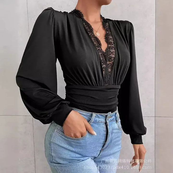 Valerie Lace Embroidery Bodysuit