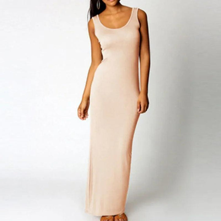 Viola Sleeveless Stretch Maxi Dress