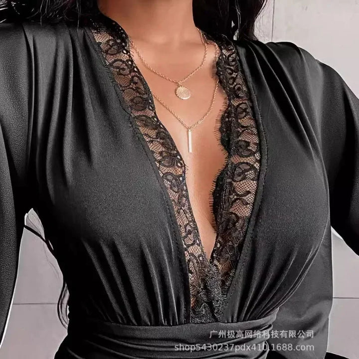 Valerie Lace Embroidery Bodysuit