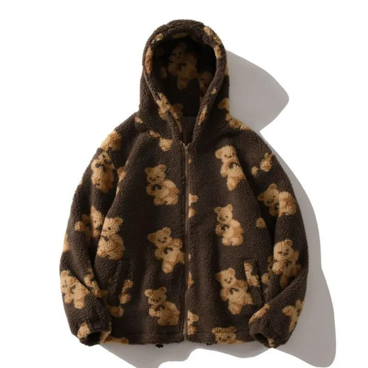 Jane Teddy Bear Zip Hoodie