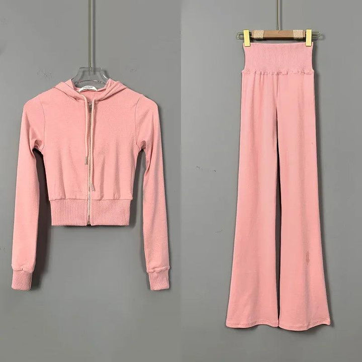 Gracie Crop Hoodie Two Piece Set