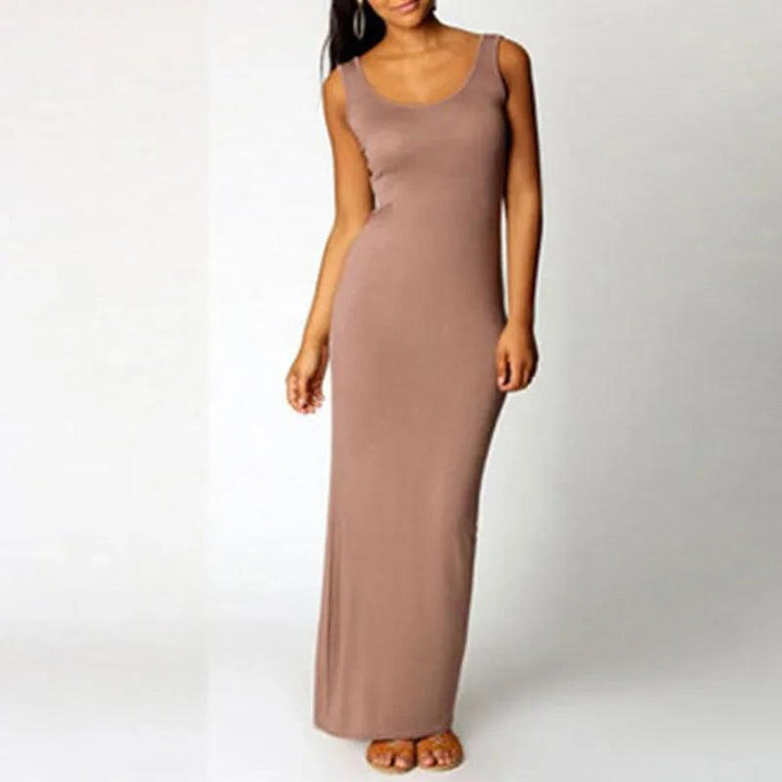 Viola Sleeveless Stretch Maxi Dress