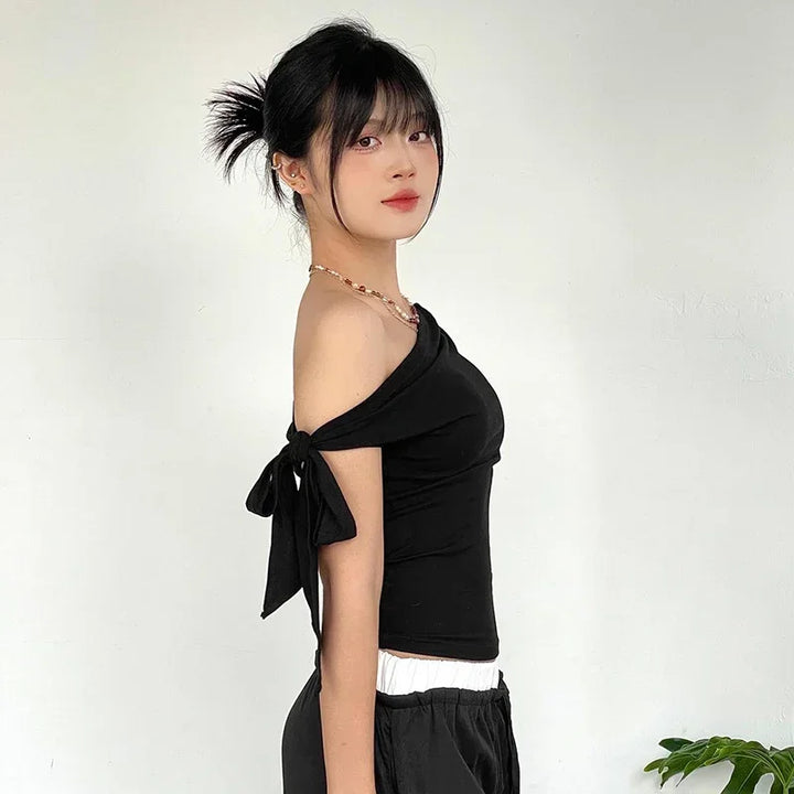 Black Off shoulder top