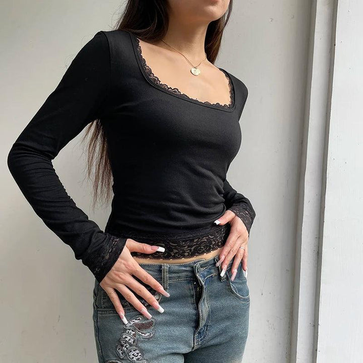 Alexa Long sleeved Lace T-shirt