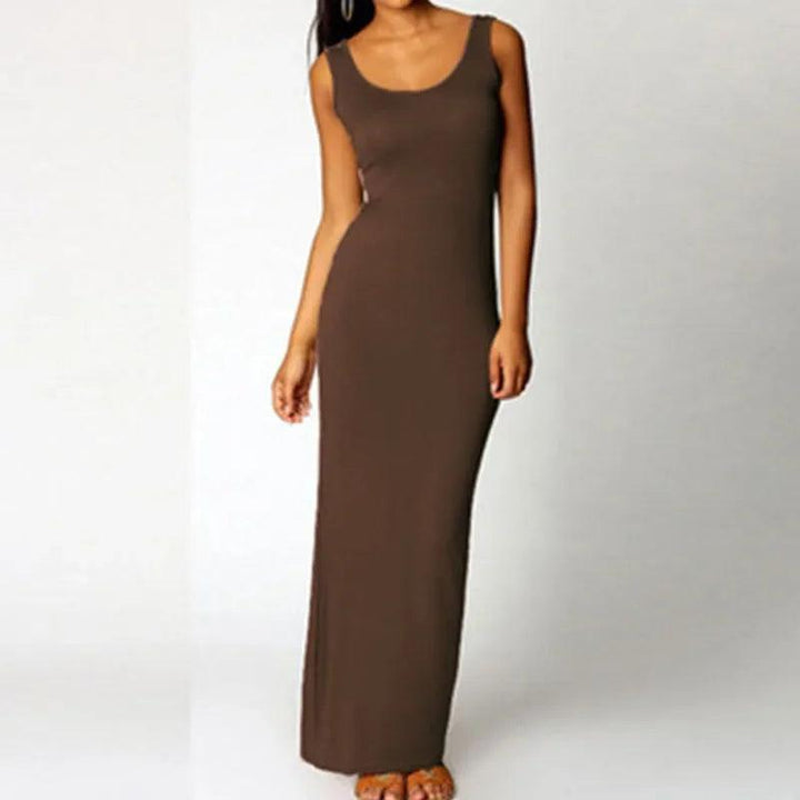 Viola Sleeveless Stretch Maxi Dress