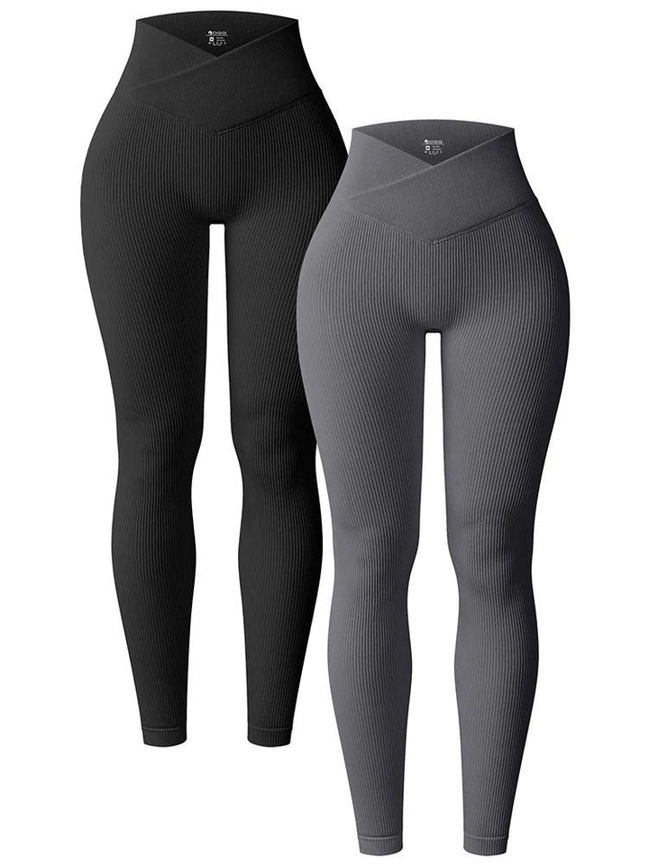 Poppy High Waist Ribbed Yoga Leggings