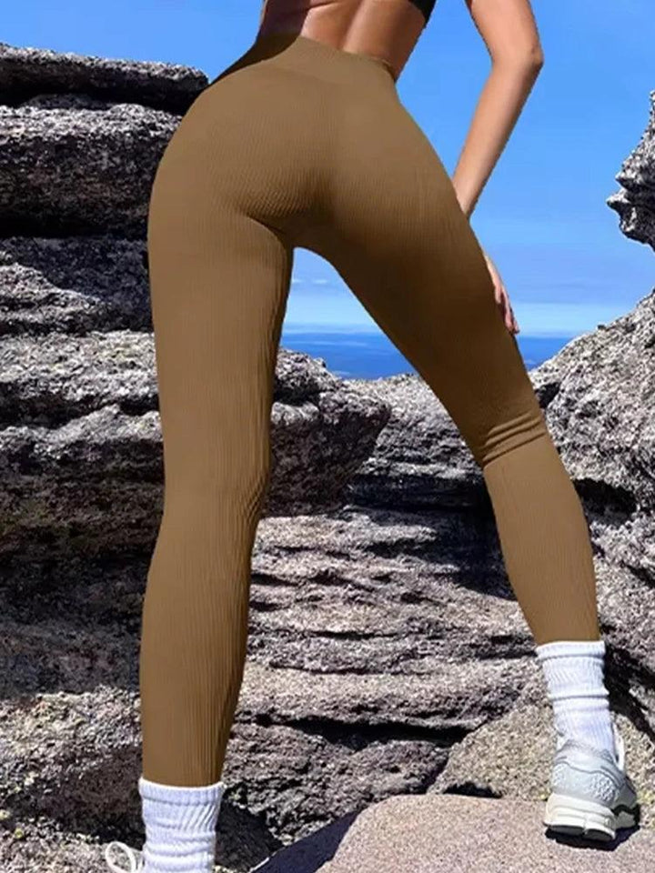 Poppy High Waist Ribbed Yoga Leggings