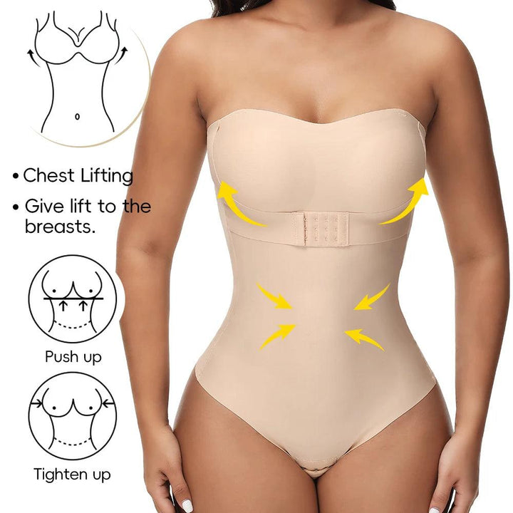 Meghan Strapless Thong Bodysuit Shape wear
