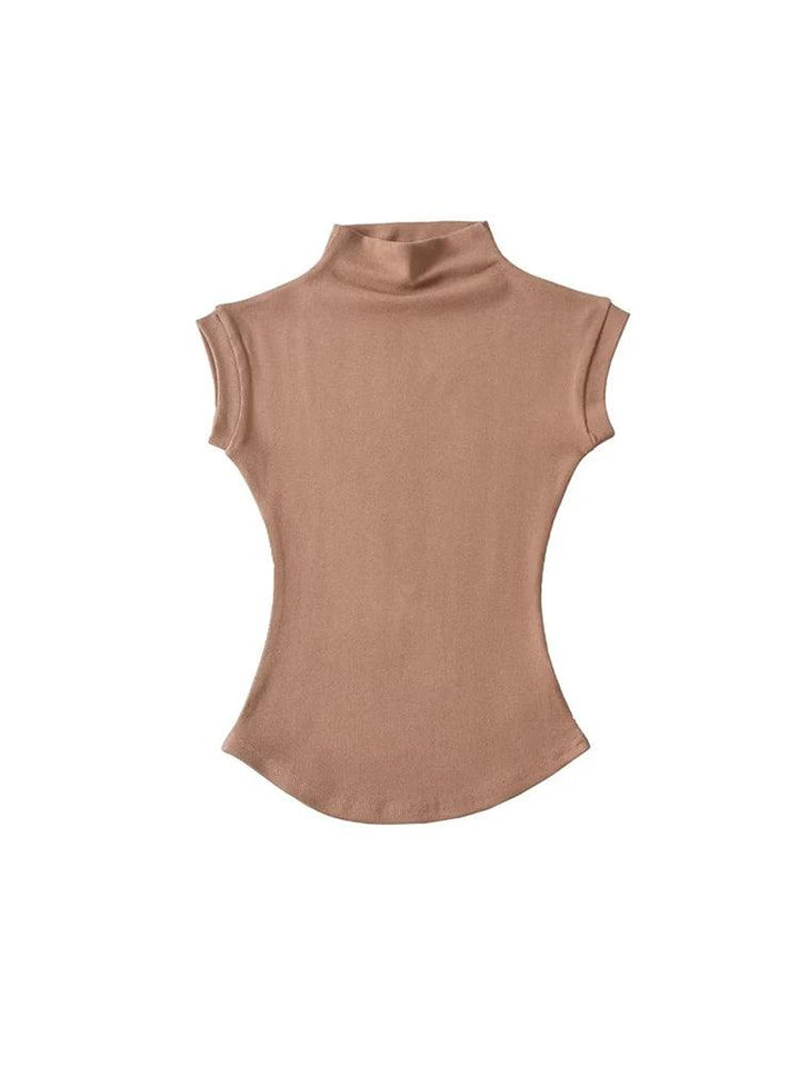 Phoebe Turtleneck Sleeveless Tops