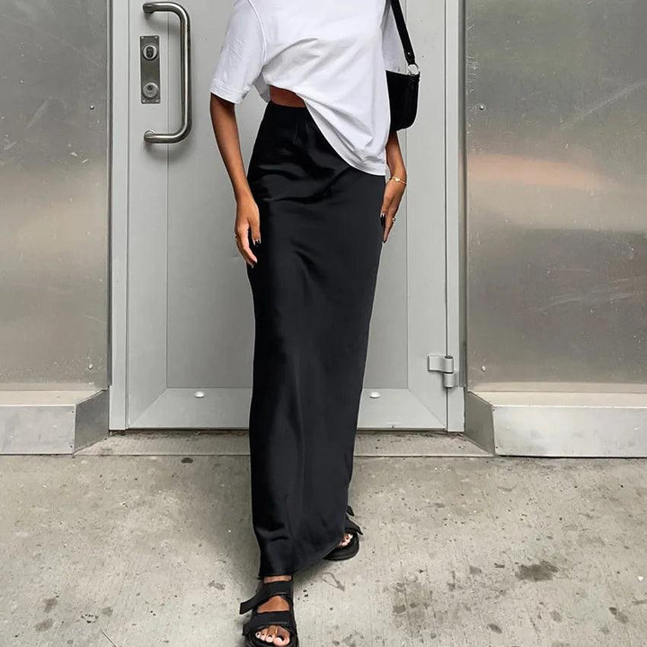 Antoinette Satin Maxi Skirt