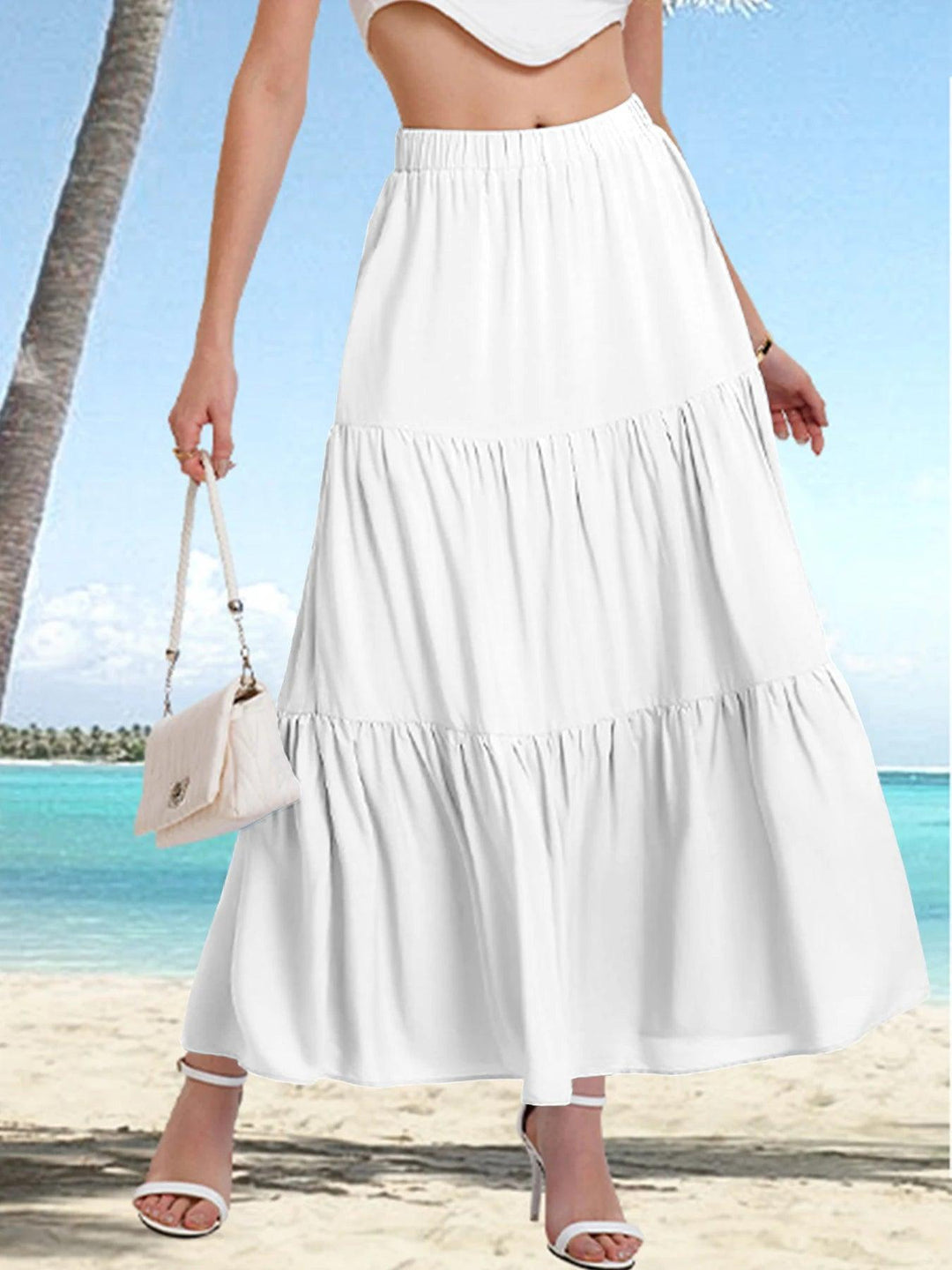 Amelia A-line Maxi Skirt