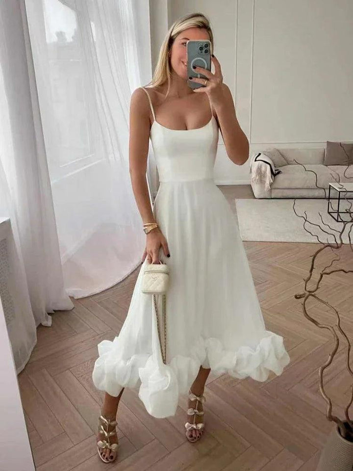 Mabel Frills Evening Maxi Dress