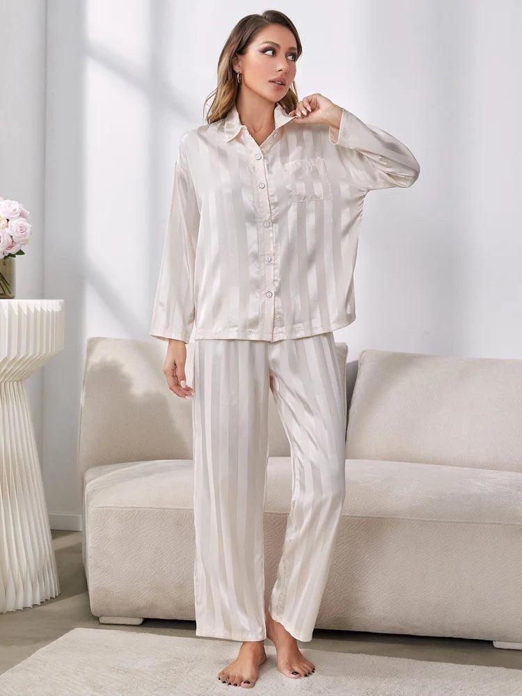 Emory Silky Striped Pyjamas