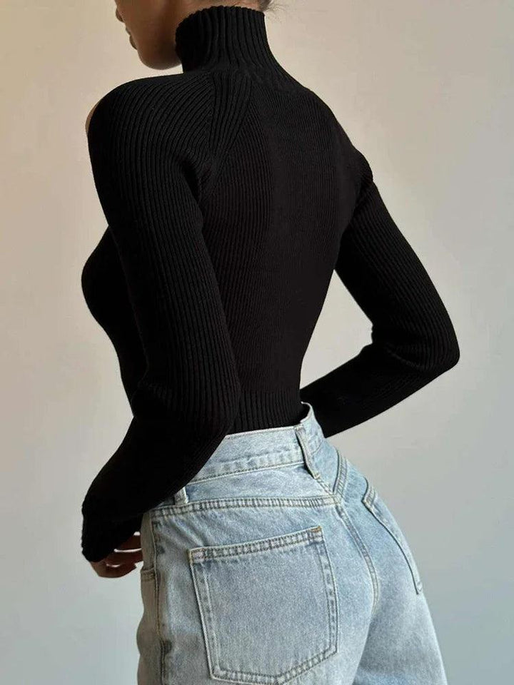 Catherine Cut-out Crop Sweater