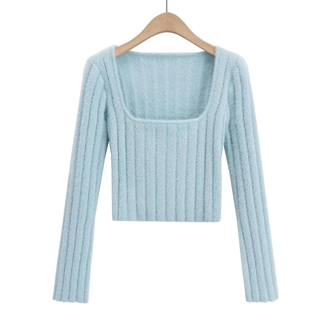 Estella Square Neck Knitted Top