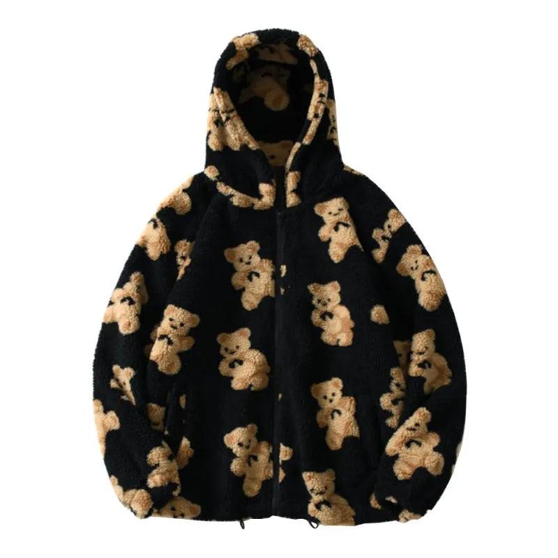 Jane Teddy Bear Zip Hoodie