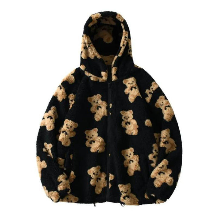 Jane Teddy Bear Zip Hoodie