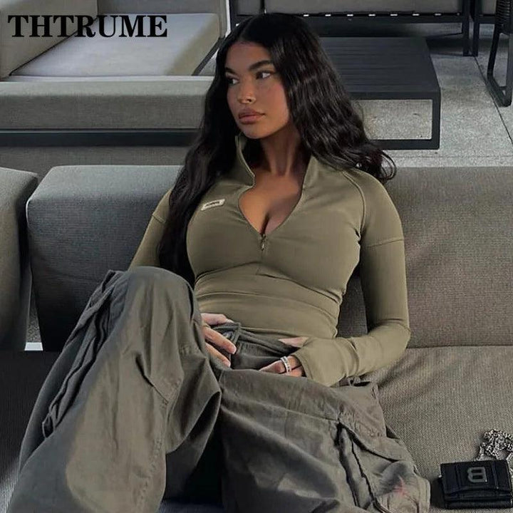 Millie Long Sleeve Zip Top Jacket