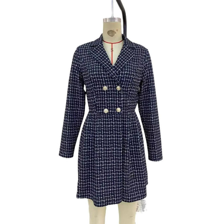 Heidi French Plaid A-Line Dress