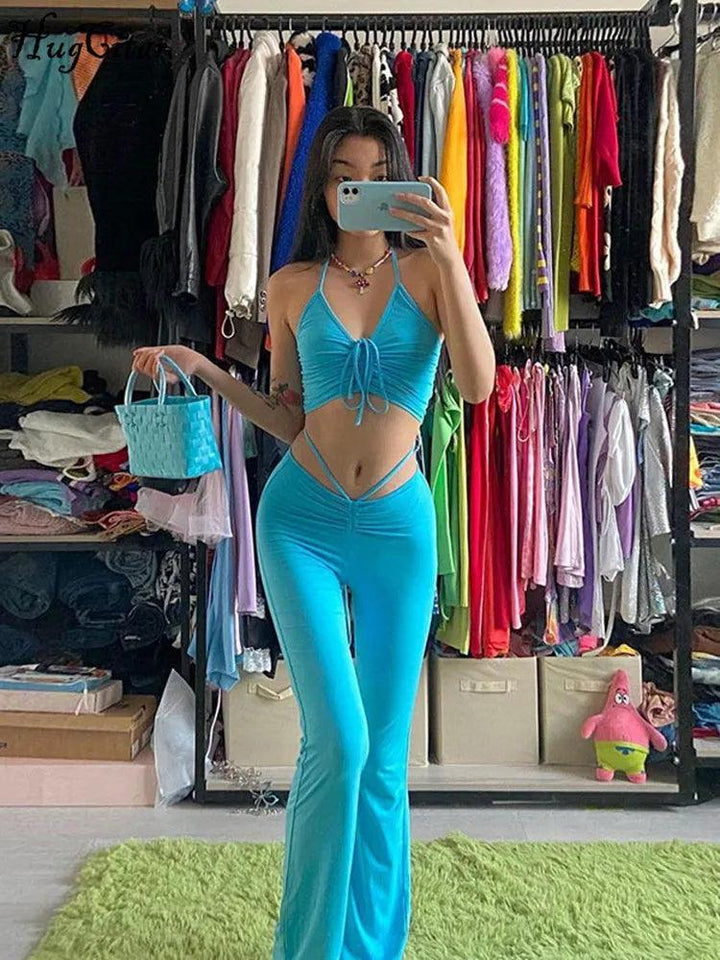 Lyla Crop Top Two Piece Set