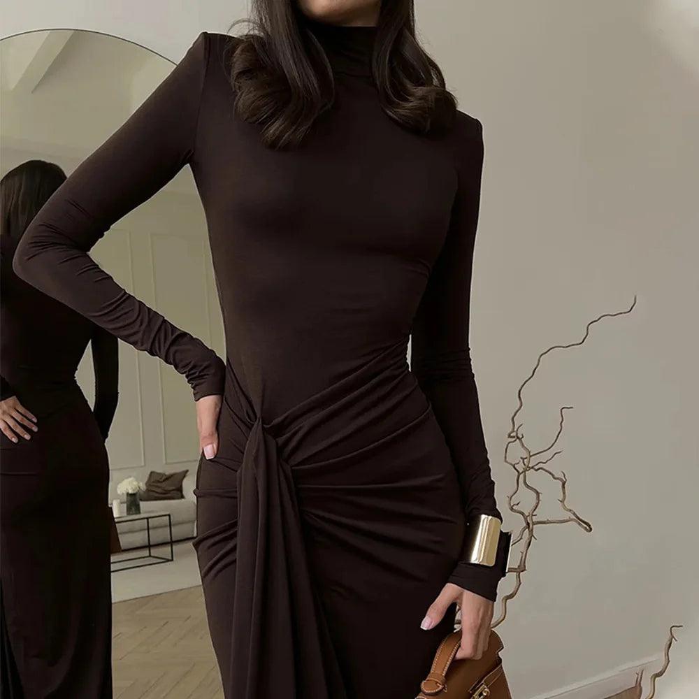Iris Long-sleeved Maxi Dress