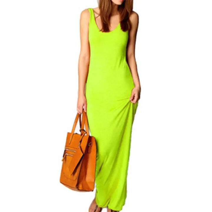 Viola Sleeveless Stretch Maxi Dress