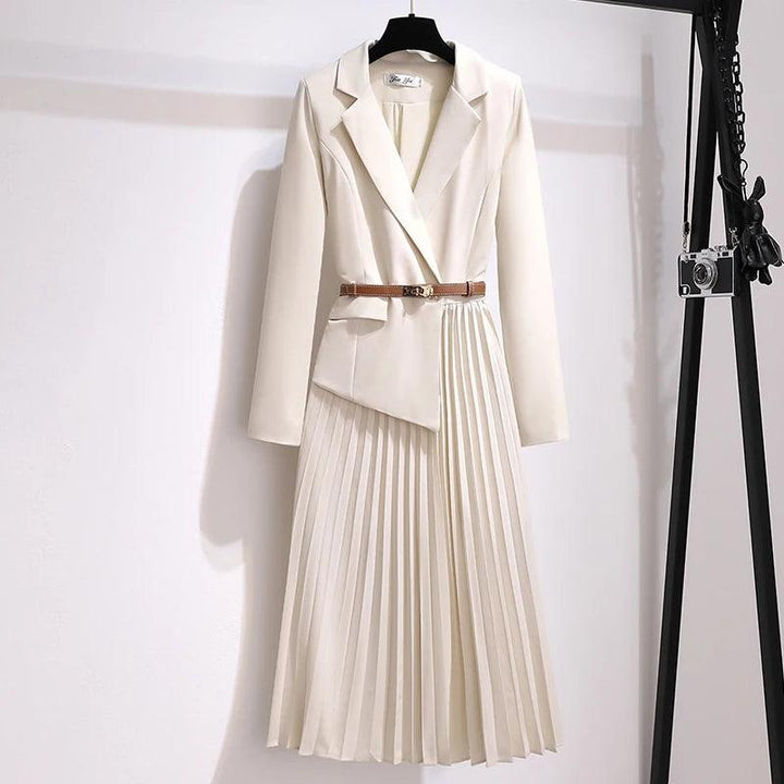 Olive Blazer Maxi Dress