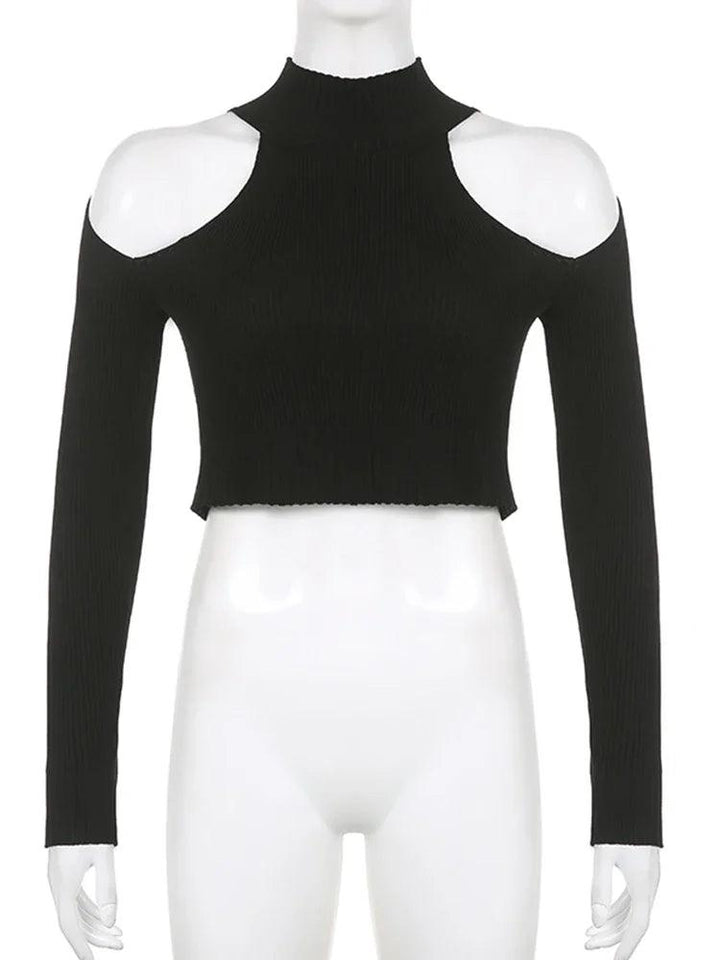 Catherine Cut-out Crop Sweater