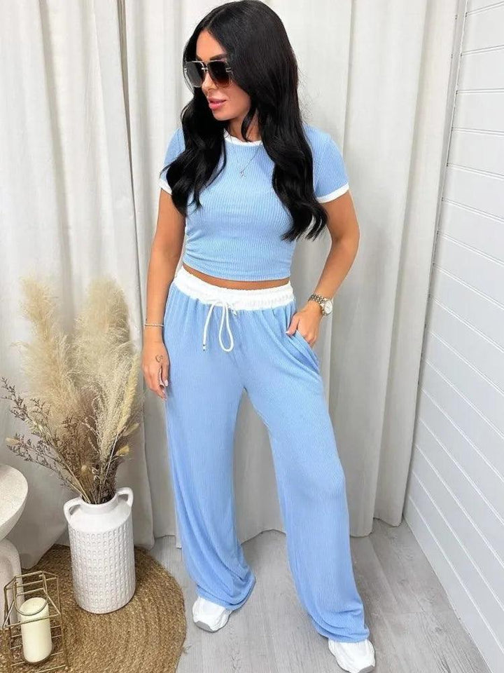 Maeve Crop Top Two Piece Set