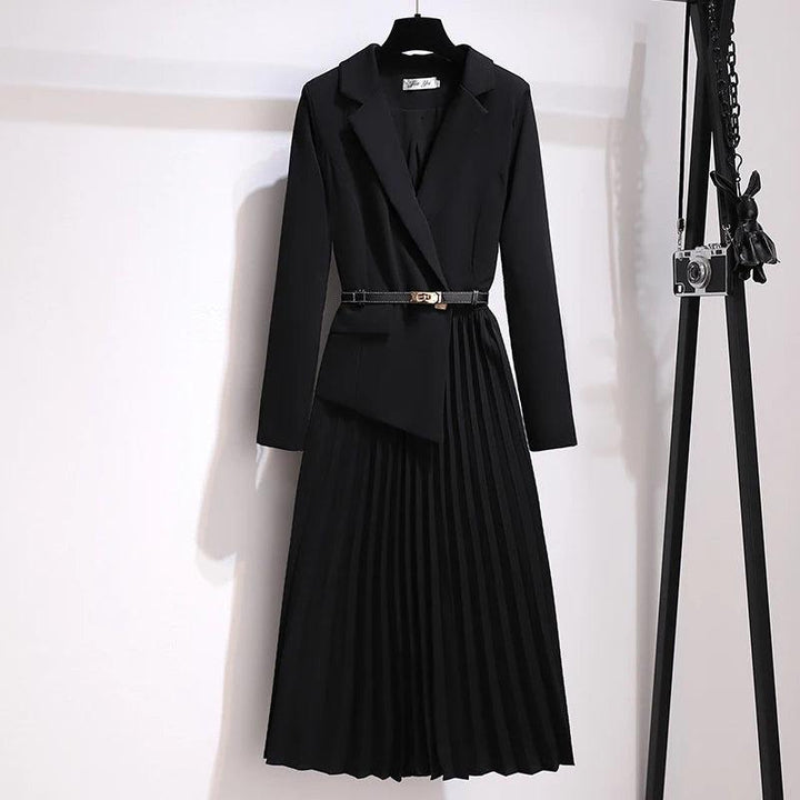 Olive Blazer Maxi Dress