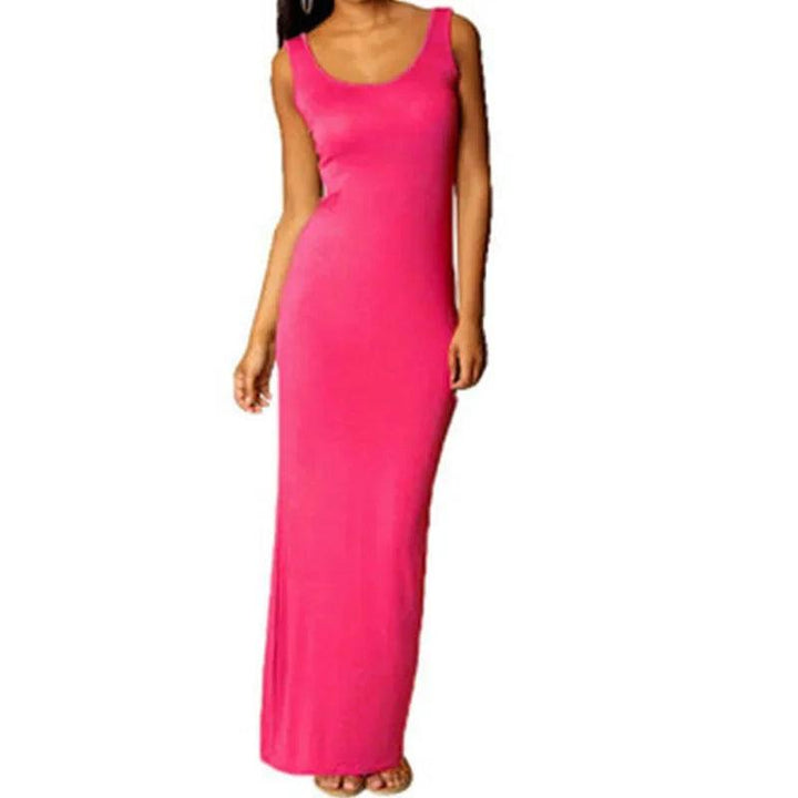 Viola Sleeveless Stretch Maxi Dress