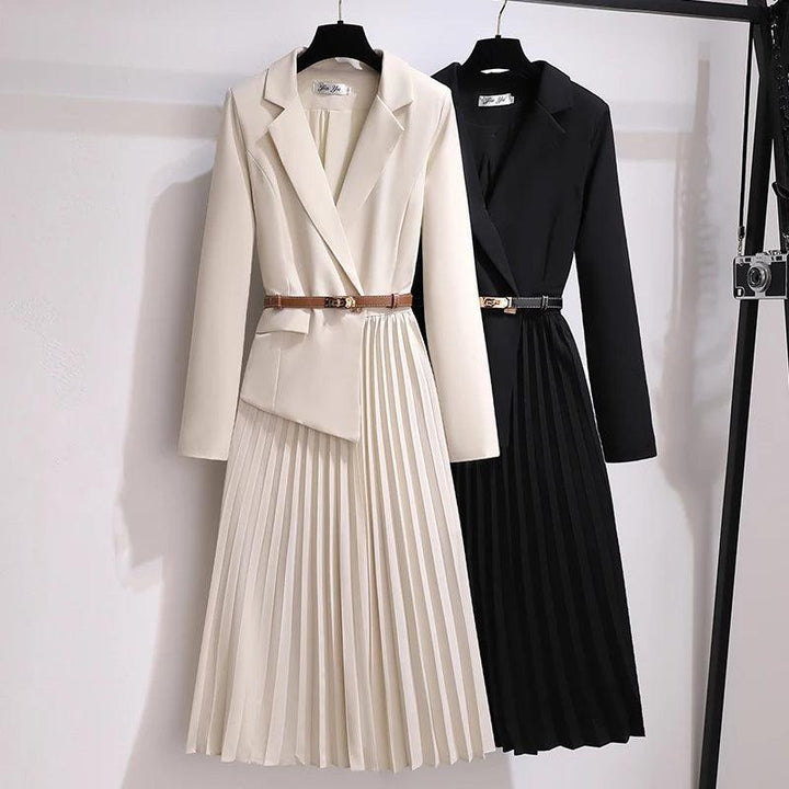 Olive Blazer Maxi Dress