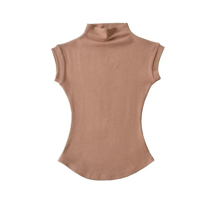 Phoebe Turtleneck Sleeveless Tops