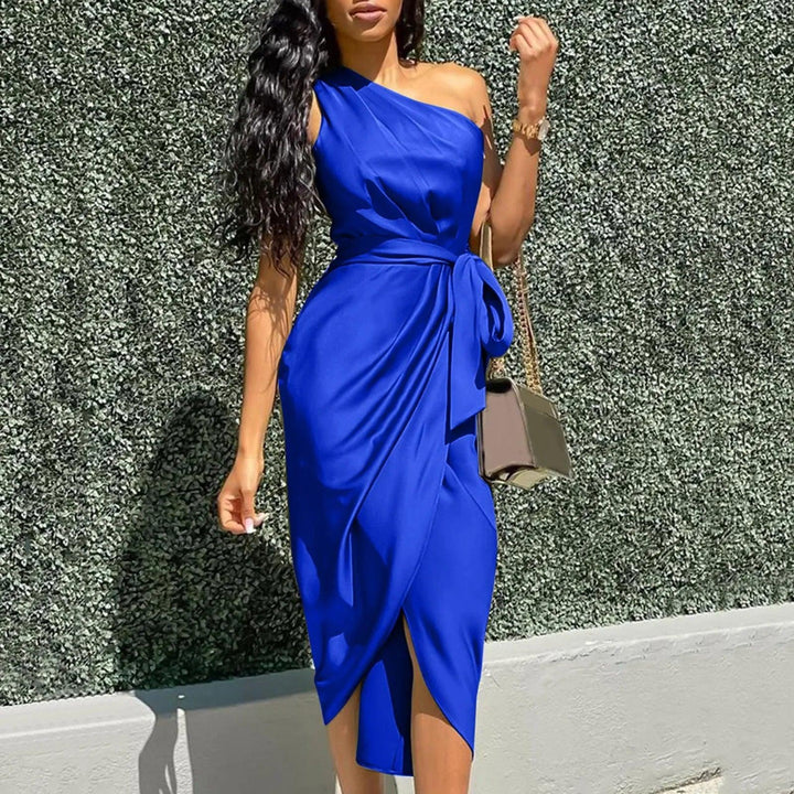 Lucy One Shoulder Midi Dress