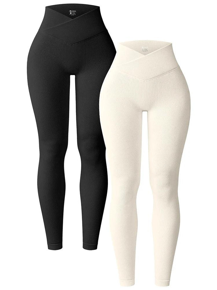 Poppy High Waist Ribbed Yoga Leggings