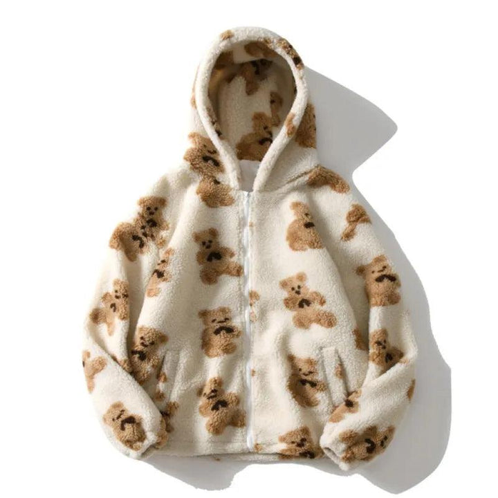 Jane Teddy Bear Zip Hoodie