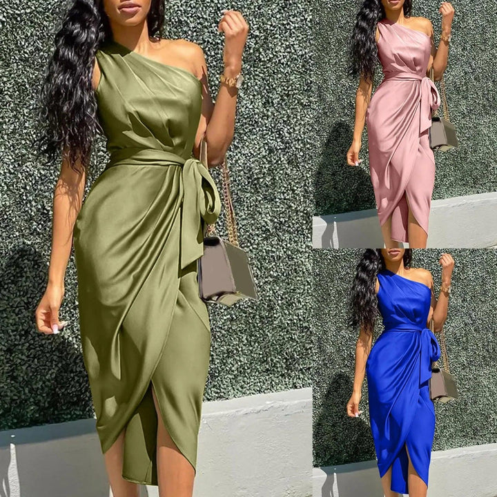 Lucy One Shoulder Midi Dress
