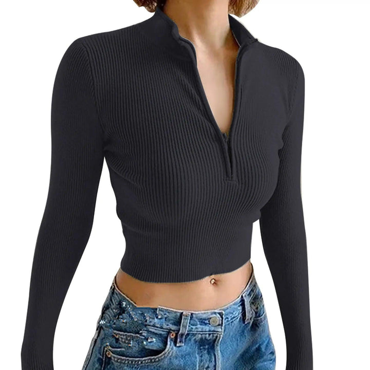 Beatrice Zip Crop Top