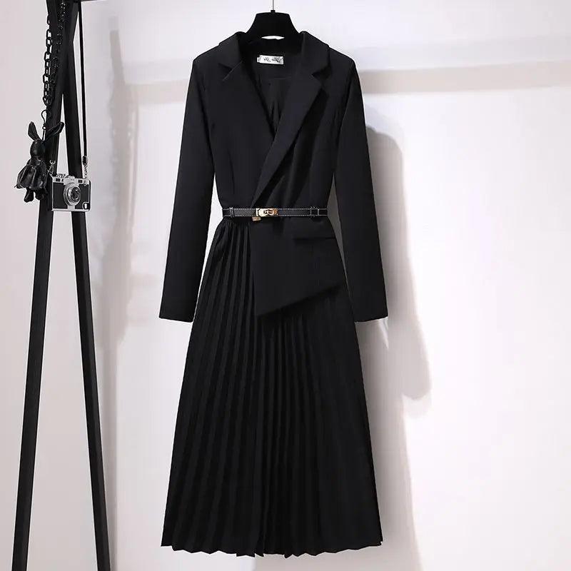 Olive Blazer Maxi Dress