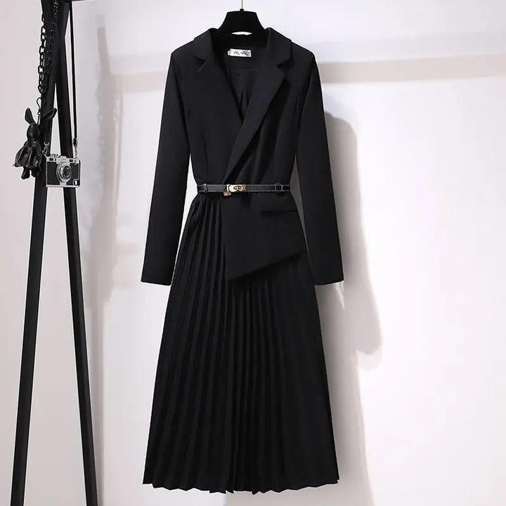 Olive Blazer Maxi Dress