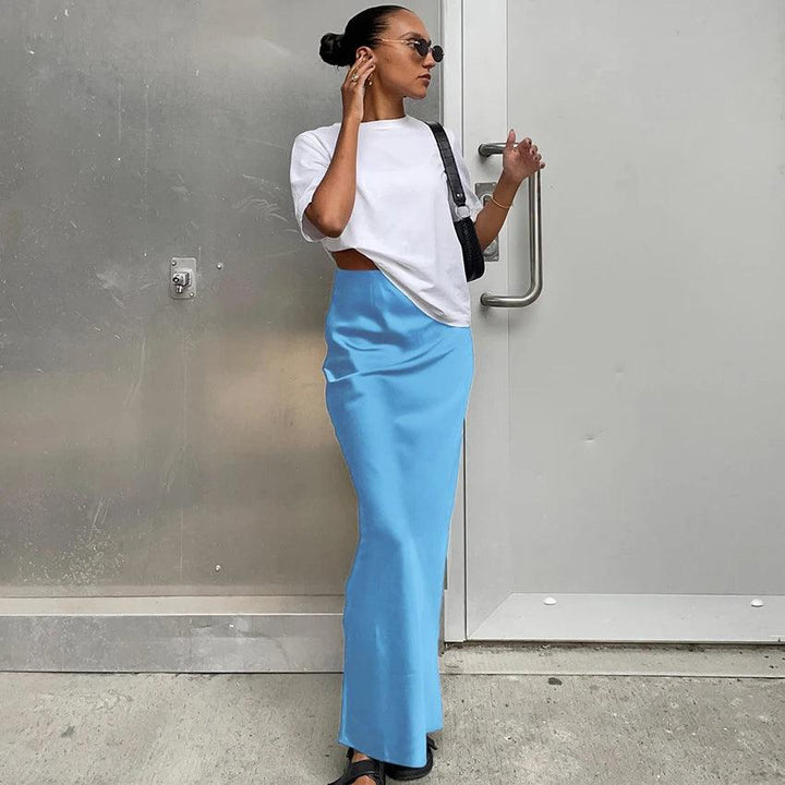 Antoinette Satin Maxi Skirt