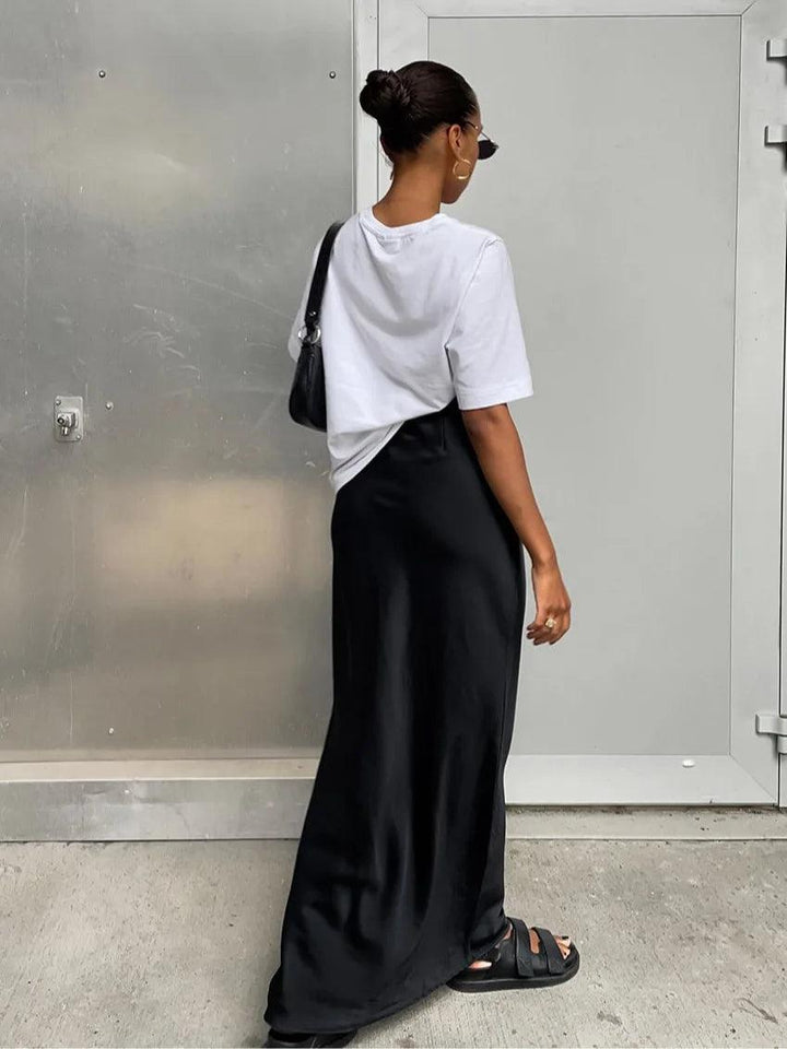 Antoinette Satin Maxi Skirt