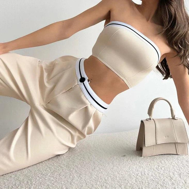 Eleanor Crop Top Two Piece Set