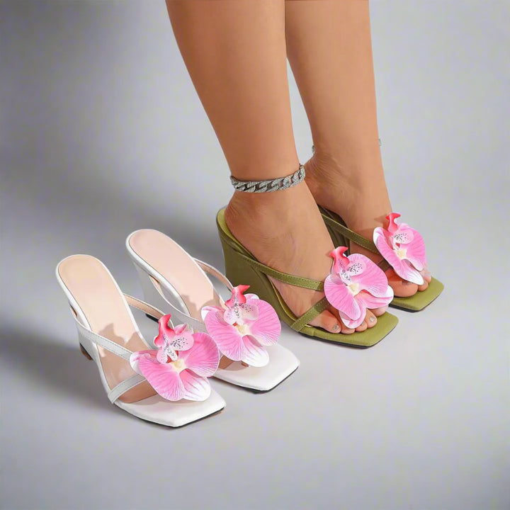 Chanel Flower Mule