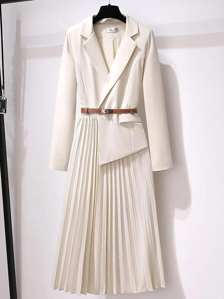 Olive Blazer Maxi Dress