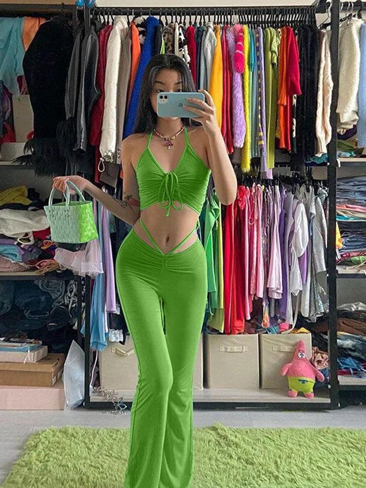 Lyla Crop Top Two Piece Set